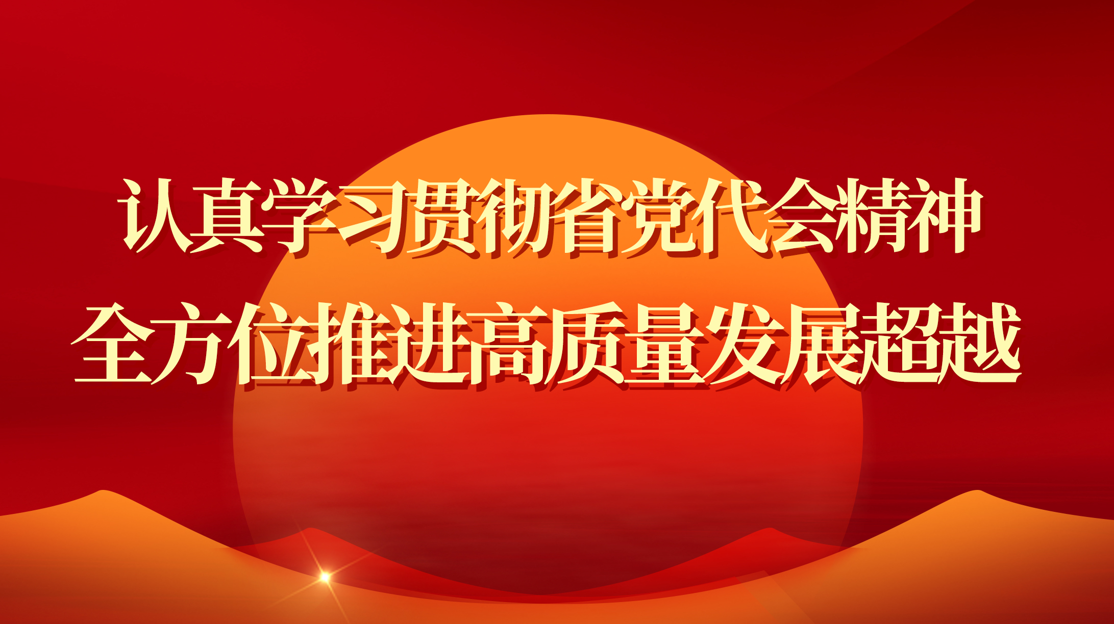 认真学习贯彻省党代会精神 全方位推进高质量发展超越