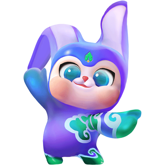 福兔呈祥福满乾坤福抱兔福乐兔给您拜年了