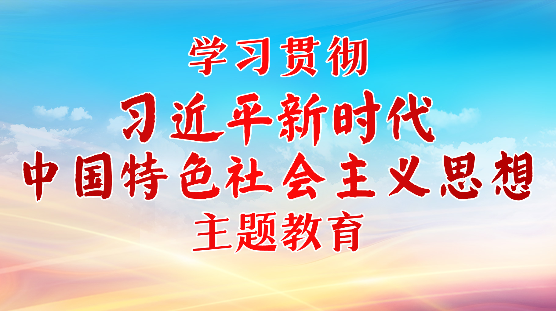 学习贯彻习近平新时代中国特色社会主义思想主题教育