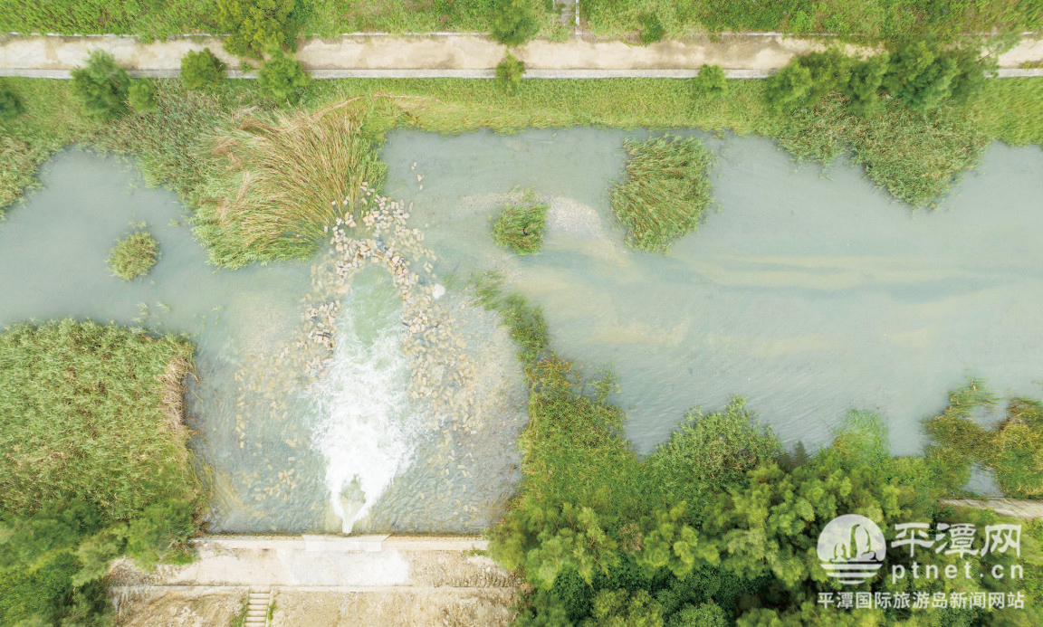 “一闸三线”工程平潭段管道稳压、冲洗阶段开启生态补水