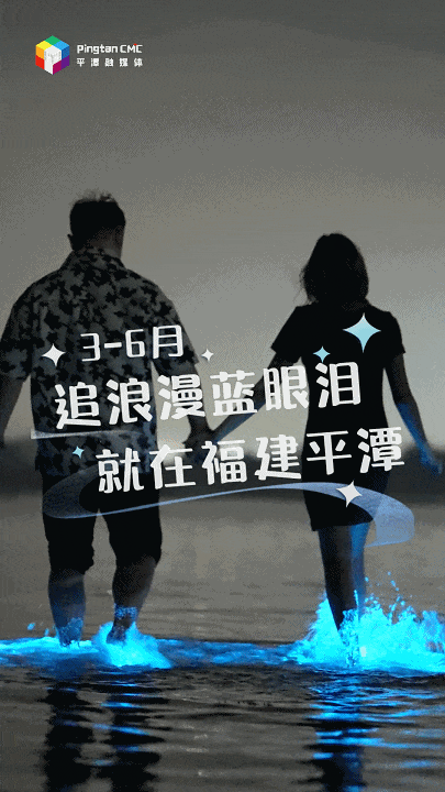 冲上热搜平潭2024年的第一场蓝眼泪曝光量超千万