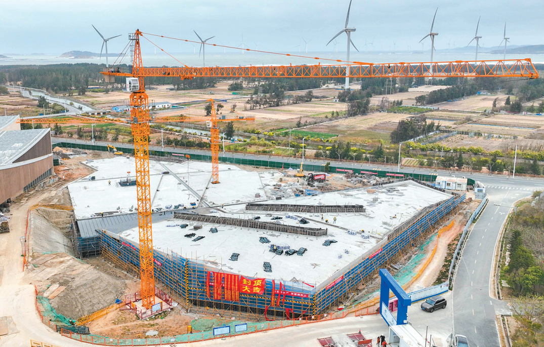 壳丘头考古遗址公园文化广场项目主体封顶