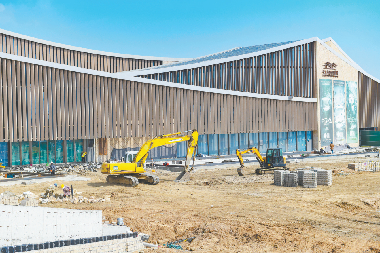 平潭壳丘头文化广场及配套工程建设快速推进